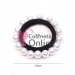Elastice pentru codite Cod EL23 CC, set 6 bucati Negre cu Perle Albe Elastice pentru codite Cod EL23 CC, set 6 bucati Negre cu Perle Albe